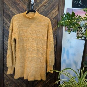 LC Lauren Conrad Golden Knit Turtleneck Sweater